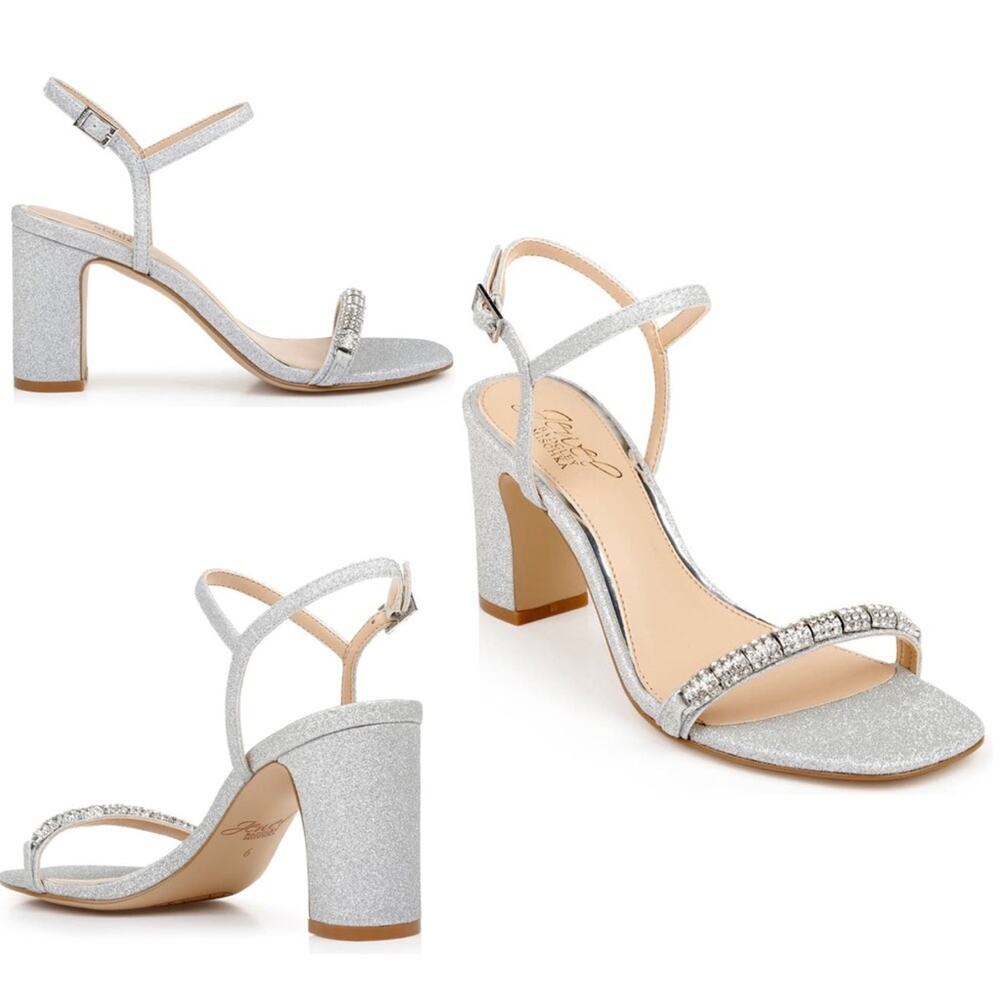 Badgley Mischka Charlee Block Heel Sandal New!!